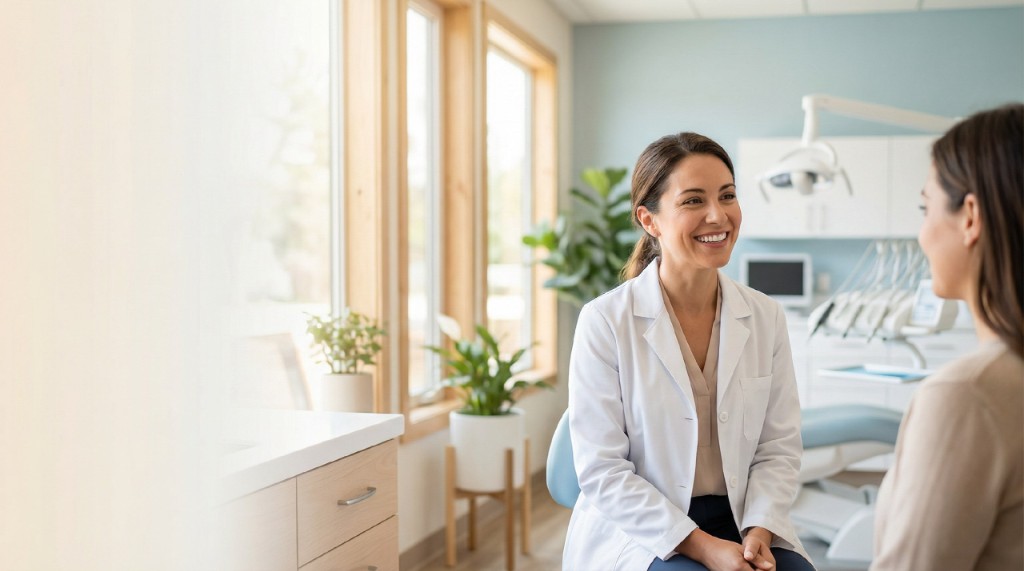 Healthcare professional in modern office