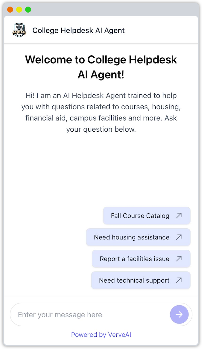 VerveAI Platform Interface